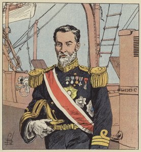 Admiral Togo, Oberbefehlshaber der japanischen Flotte vor Port-Arthur