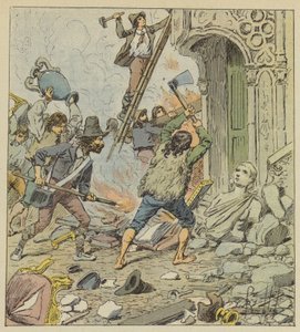 Plünderung Roms von after Louis Charles Bombled