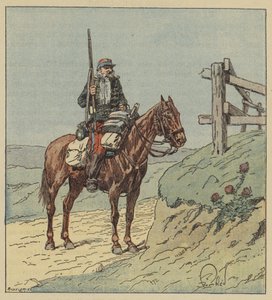 Wache des 6. Husaren von after Louis Charles Bombled
