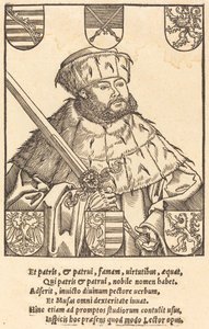 Johann Friedrich der Großmütige in Kurfürstenroben (rechts) von after Lucas Cranach the Younger