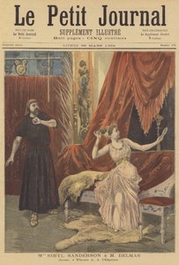 Sibyl Sanderson und Jean-Francois Delmas in Thais, an der Pariser Oper von after Oswaldo Tofani