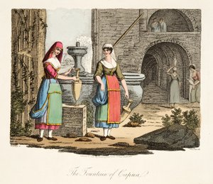 Der Brunnen von Capua, aus Italian Scenery, veröffentlicht 1806
