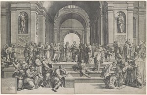 Die Schule von Athen von after Raphael