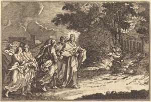 Christus erreicht den Ölberg von after Sébastien Le Clerc I