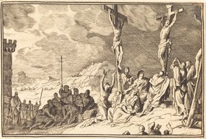 Christus stirbt am Kreuz von after Sébastien Le Clerc I