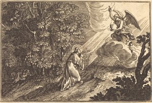Christus betet am Ölberg von after Sébastien Le Clerc I