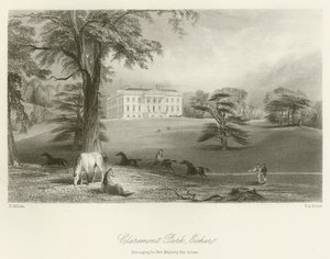 Claremont Park, Esher, im Besitz Ihrer Majestät der Königin von after Thomas Allom