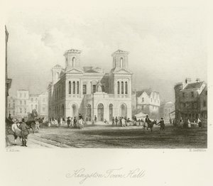 Kingston Rathaus von after Thomas Allom
