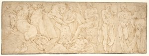 Der Sturz des Phaeton. Nach einem antiken Sarkophag