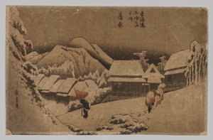 Kambara: Abendschnee von after Utagawa Hiroshige