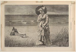 „Am Strand, zwei sind Gesellschaft, drei sind keiner“ von after Winslow Homer