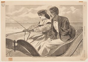 Unsere Badeorte - Der leere Ärmel in Newport von after Winslow Homer