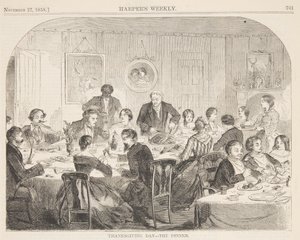 Thanksgiving Day – Das Abendessen von after Winslow Homer