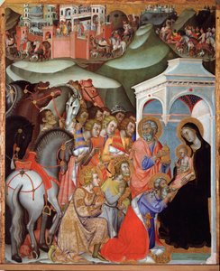 Anbetung der Heiligen Drei Könige. Gemälde von Bartolo di Fredi