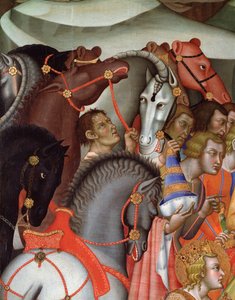 Anbetung der Könige (Detail) von also Manfredi de Battilori Bartolo di Fredi