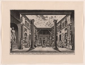 Skulpturengarten im Palazzo Valle, Capranica von anonymous (attributed to)