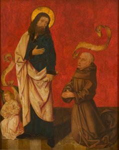 Der Evangelist Matthäus und ein Geistlicher von anonymous 