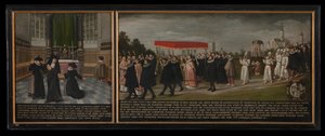 Heilung und Prozession gegen die Pest im Jahr 1604 von anonymous 