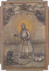 Porträt des gealterten Akbar