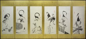 Hähne und Hennen von attributed to Itō Jakuchū