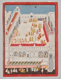 Maharana Jagat Singh bei der Raslila