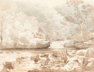 Brücke in der Nähe von Waters-Meet, Lynton, Nord-Devon von attributed to James Bulwer
