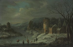 Winterlandschaft von attributed to Jan Griffier