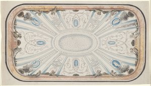 Entwurf für eine Decke von attributed to Mauro Antonio Tesi