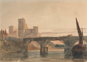 Chepstow Castle von der Brücke