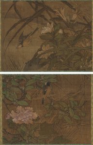Vögel und Blumen