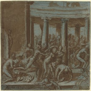Massaker der Unschuldigen [recto] von called Bertoia Jacopo Zanguidi