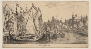 Het Leytsche veer, aus Ansichten von Amsterdam