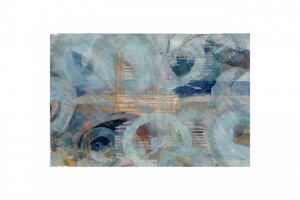 Abstrakte blaue Kreise von cartissi