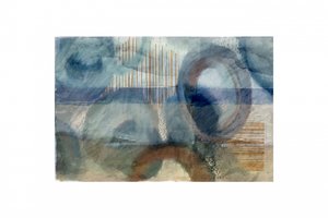 Abstrakte blaue Kreise von cartissi