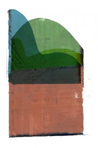 Abstrakte geschichtete Landschaft von cartissi
