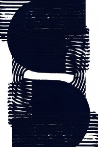 Abstrakte marineblaue Formen von cartissi