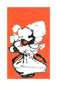 Abstraktes oranges Bouquet