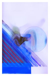 Blauer geometrischer Fluss von cartissi