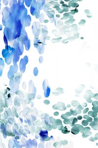 Blaue Aquarelltropfen