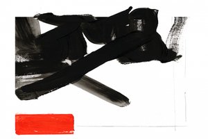 Kräftiger Rot-Schwarz-Kontrast