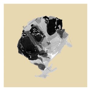 Charmantes Mops-Porträt von cartissi