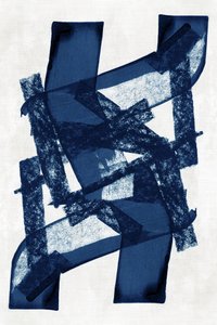 Tiefblaue abstrakte Formen von cartissi