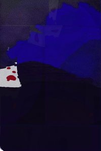 Tiefblaue Abstraktion