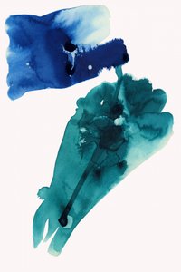 Fließendes Blaues Teal von cartissi