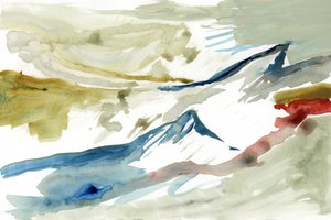 Fließende Berglandschaft von cartissi