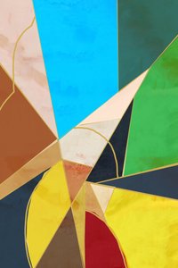 Geometrisches Farbspiel von cartissi