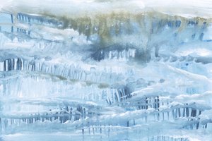 Eisige Blaue Landschaft von cartissi