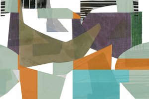 Geschichtete geometrische Collage