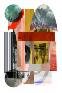 Moderne abstrakte Collage von cartissi