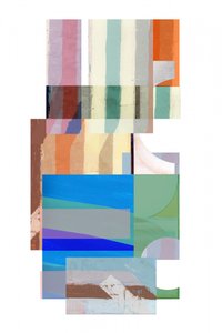 Gedämpfte Geometrische Collage von cartissi